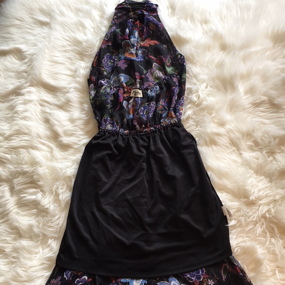 Show Me Your Mumu Karolina Collar Halter Maxi Dress - in City Nights Glimmer - Picture 13 of 14
